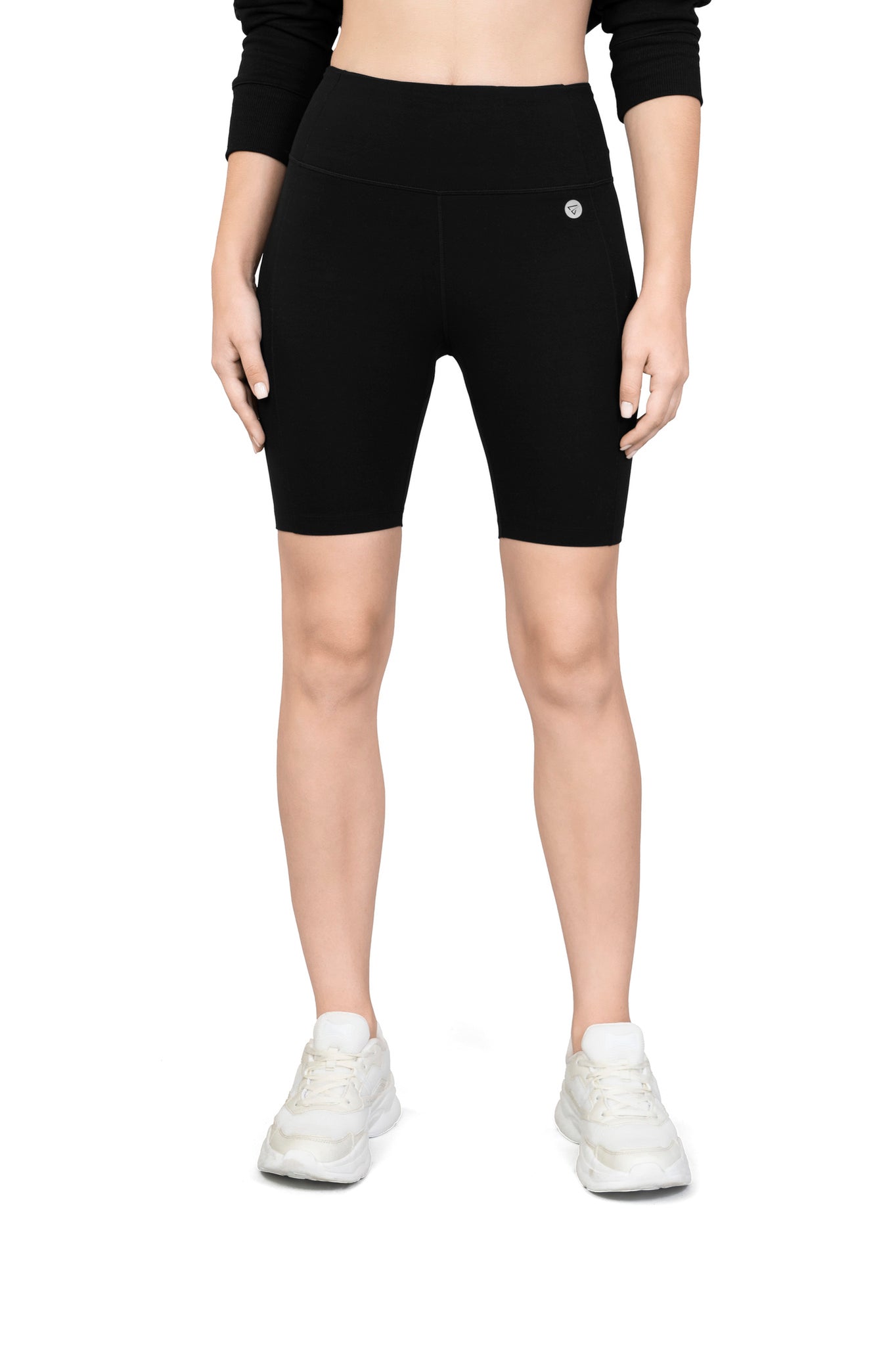 Women’s Ribbed Cycling Shorts – Stretchy Biker Shorts For Yoga, Gym & Daily Wear