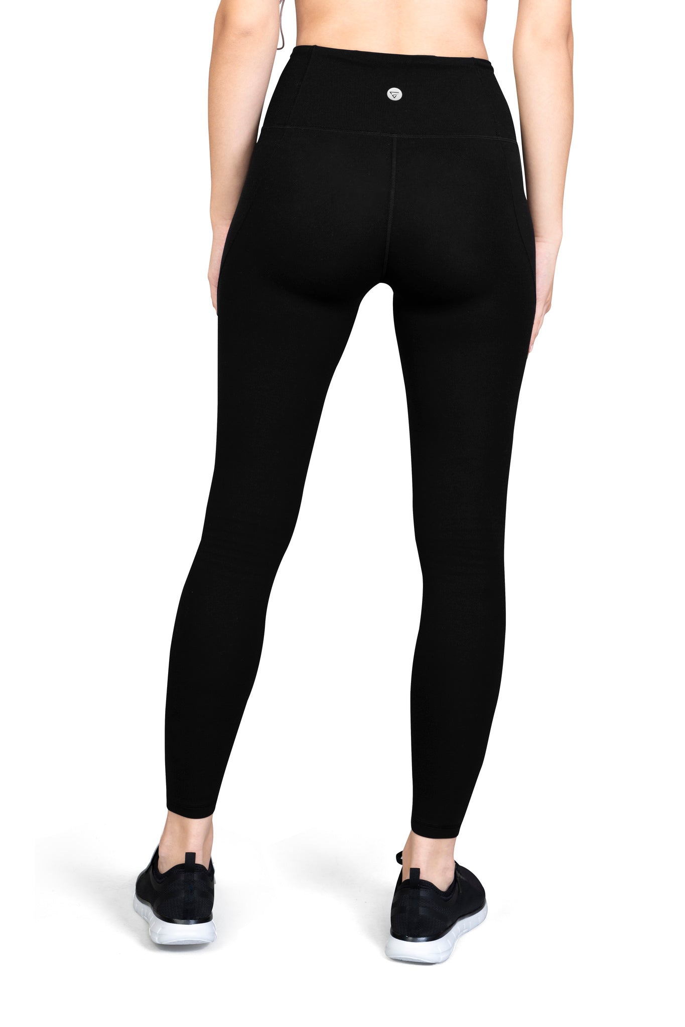 Four way stretch, sweat wicking leggings black for gym, workouts, gym and leisure
