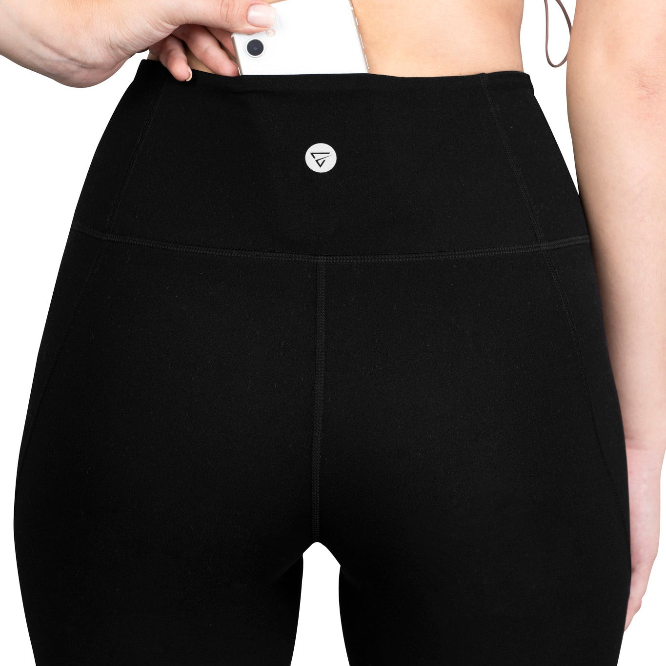 Four way stretch, sweat wicking leggings black for gym, workouts, gym and leisure