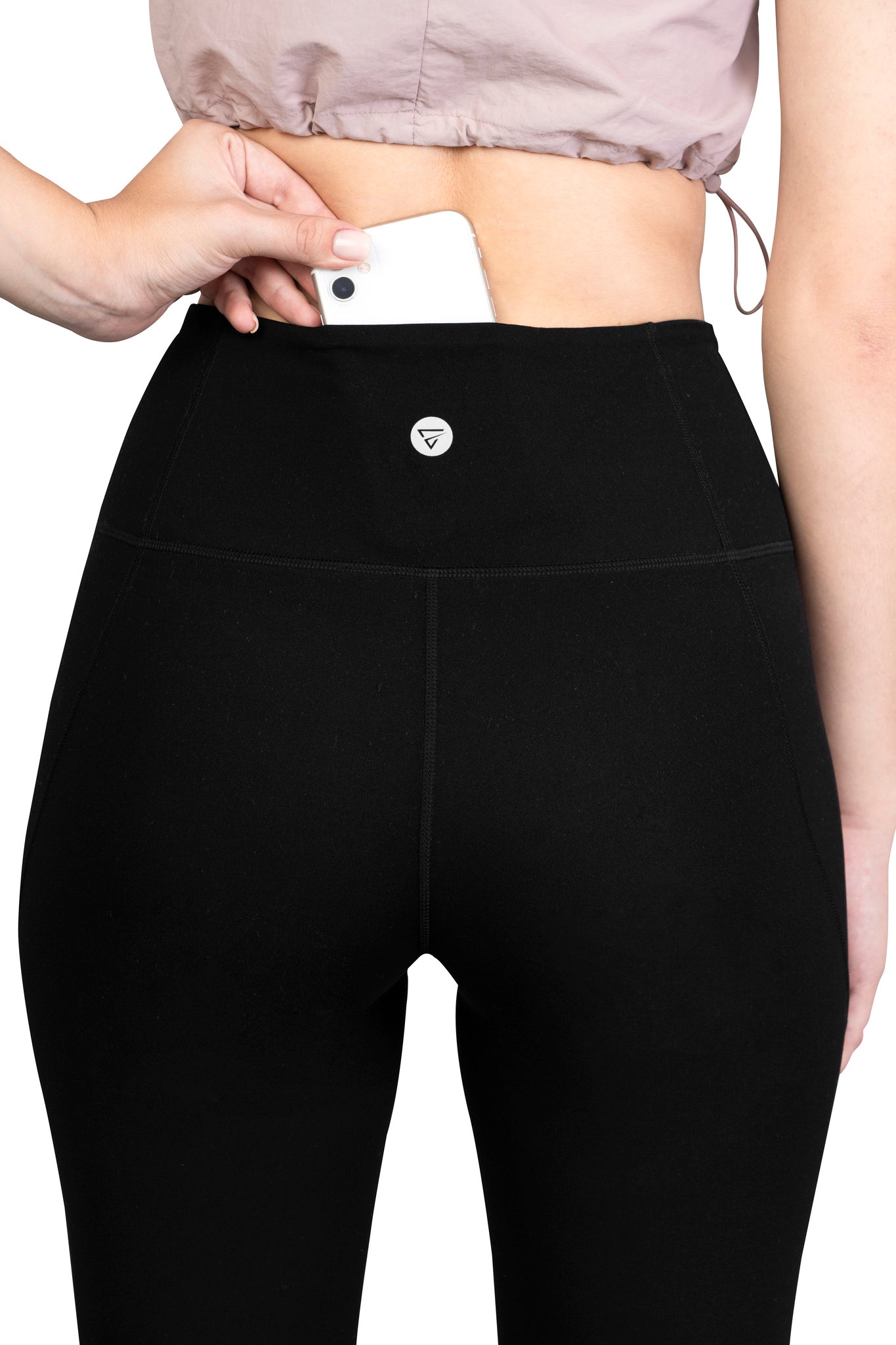 Four way stretch, sweat wicking leggings black for gym, workouts, gym and leisure