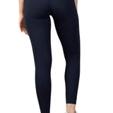 High Waist V shaped, sweat wicking leggings navy for gym, workouts, gym and leisure