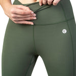 High Waist V shaped, sweat wicking leggings olive for gym, workouts, gym and leisure