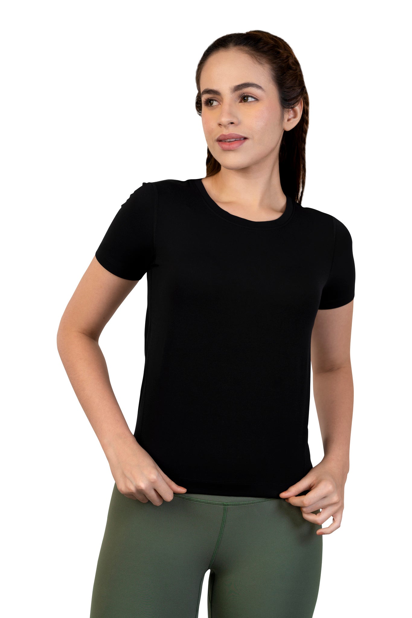 Super soft, cool and dry all day tee black