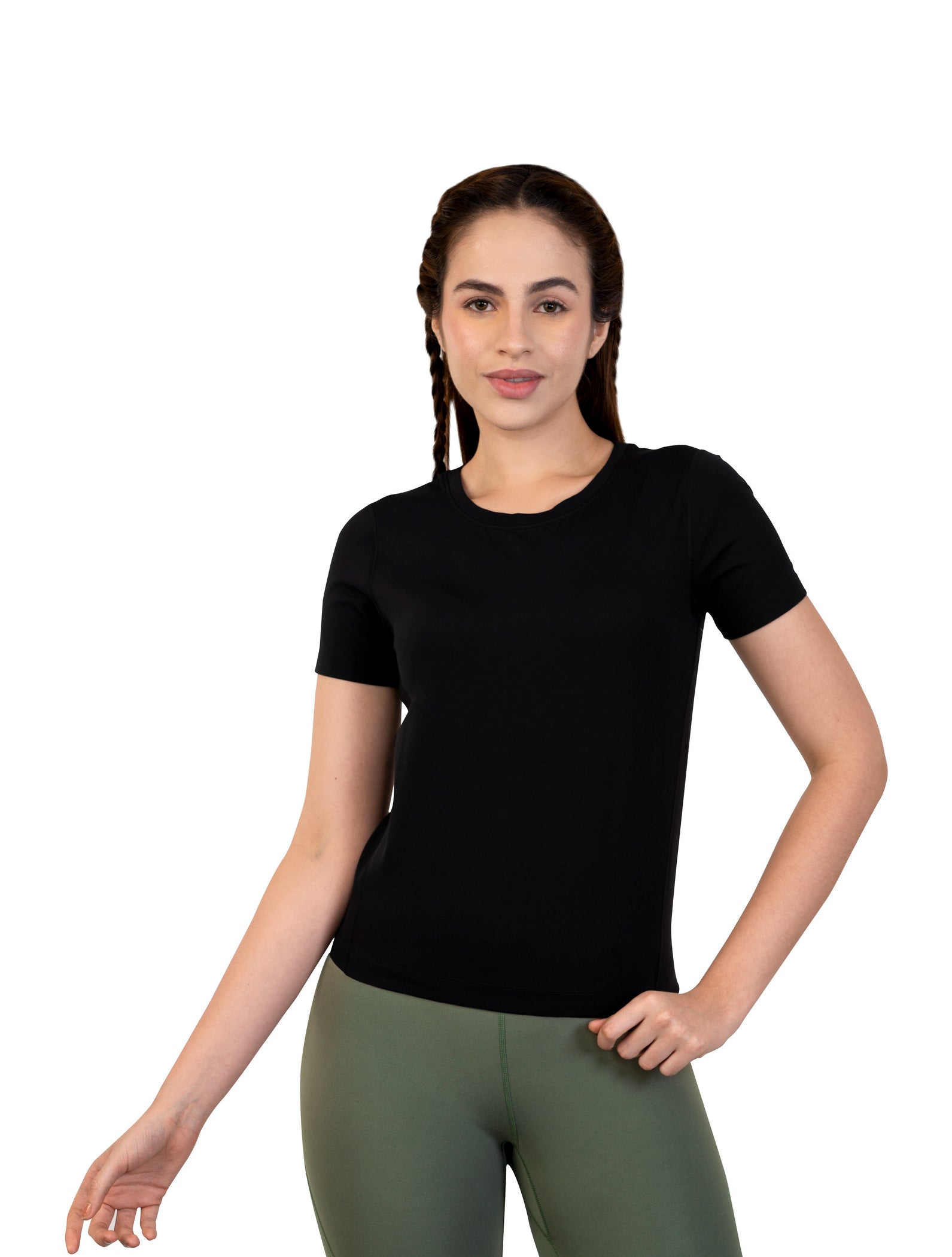 Super soft, cool and dry all day tee black