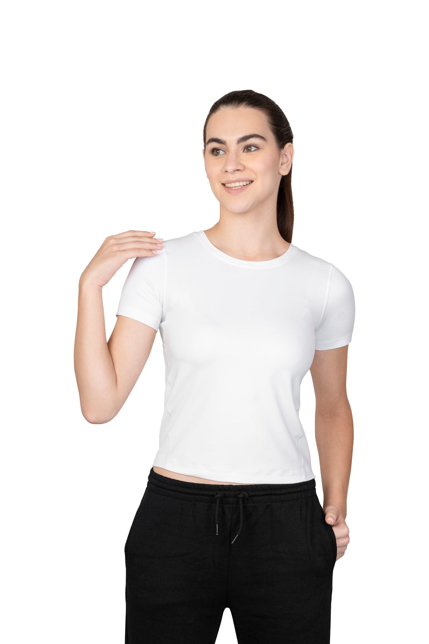 Super soft, cool and dry all day tee white